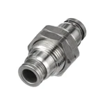 1 Pcs Smc - Kqg2e06-00 316 Stainless Steel Bulkhead Union 6mm Tube Size Kd. Fixed Price $28.45.