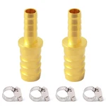 Brass Hose Barb Reducer, 3/8" To 5/16" Id, Reducing Barbed Splicer Men. Fixed Price $11.40.
