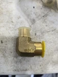 Lot Of 2 - Parker Brass 3/8" Cd-b 90 Street Elbow, Nptf X Npt. Fixed Price $6.00.