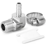Taisher 1pcs 304 Stainless Steel 90 Degree Elbow Hose Barb Fittings 1/4" Barb.... Fixed Price $19.57.