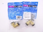 2 Pack Watts Lf4717-10 1/2" Cts Aqualock Push-to-connect Brass Elbows. Fixed Price $39.99.
