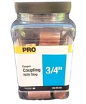 (21) 3/4'' Copper Couplings With Stop By Elkhart. Fixed Price $22.00.