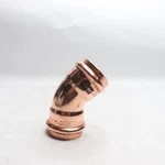 Viega Propress 45-deg Elbow Copper 1-1/4" X Press. Fixed Price $16.31.