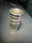 1/2" Industrial X 3/8" F-npt Manual Interchange Coupler - Steel, Dqc F-series. Fixed Price $15.00.