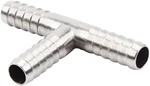 Beduan Stainless Steel 5/16" Hose Barb, 3 Way Tee T Shape Barbed Co2 Splitter Fi. Fixed Price $11.95.