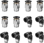 12 Pcs Push To Connect Fittings 1/4 Inch Tube Od X 1/8 Npt Thread Pneumatic. Fixed Price $24.99.