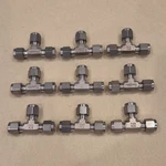 Lot Of 9 : Swagelok Stainless Steel Ss-6-tee Compression Tee Fitting 1/4 In. Fixed Price $165.00.