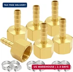 Uenede 6pcs Brass Hose Barb Fittings 3/8" Npt Female To 1/4" Adapter Connec. Fixed Price $27.60.