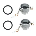 Type B Cam And Groove Fitting 3" - Aluminum Plug X Npt Male Connector 2-pack. Fixed Price $26.77.