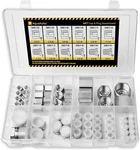 64 Pcs. Hydraulic Npt Pipe Fittings Cap & Plug Adapter Assortment Kit, Galvanize. Fixed Price $106.99.