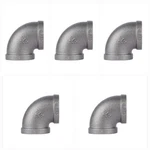5 Pack! Stz Industries 1-1/4" Fip Black Malleable Iron 90 Elbow. Fixed Price $39.95.