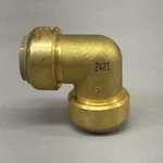 Jones Stephens Plumbite 90 Elbow Push On 3/4"x3/4" Brass C77426lf. Fixed Price $10.08.