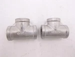 2 Pack Zoro Select 1/2" X 304 Stainless Steel Threaded Tees 150psi. Fixed Price $22.99.