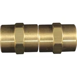 Milton 3/8in. Fnpt Hex Coupling, 2-pack, Npt X Npt, Model# S-643-3. Fixed Price $14.49.