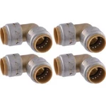 (1-4pk)-sharkbite 1/2 In. X 90 Deg. Push-to-connect Brass Elbow Ur248a4. Fixed Price $52.32.