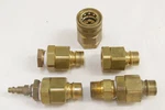 Snap-tite (1) Bvhc-12 + (4) Bvhn-12 Brass Quick-connect Coupler Lot - Used. Fixed Price $99.95.