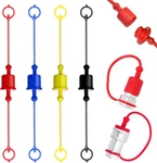 8 Pcs Hydraulic Dust Caps & Plugs Set, Quick Coupler Cover, Disc. Fixed Price $15.29.