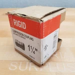 Halex 63612 1-1/4"compression Coupling, Galvanized Steel - New. Fixed Price $10.82.