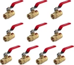 (pack Of 10) Efied 1/2 Inch 600 Wog Fnpt Heavy Duty Full Port Brass. Fixed Price $94.99.