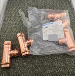 (qty 5) Bluefin Cpt100-100-075: 1" X 3/4" Press Copper Tee. Fixed Price $59.99.