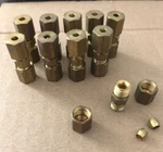 Lot Of (10) Parker Brass 62c-2 1/8" Tube/tubing Union Compression Fittings New. Fixed Price $21.95.