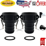 Professional 2'' Type C Camlock Fittings - 2pcs Lightweight Corrosion-resistant. Fixed Price $45.99.
