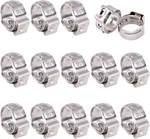 Swpeet 35pcs 12.8-15.3mm 304 Stainless Steel Single Ear 12.8-15.3mm, Metallic. Fixed Price $14.50.