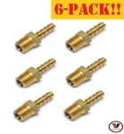6-pack! New!! 3/16"x1/8" Brass Male Npt Barb Hose Straight Fitting 125-3a. Fixed Price $45.31.