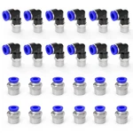 Etermutable Nickel-plated Iron 1/4"tube Od X 1/4"od-1/8"npt(24packs), Silver. Fixed Price $20.48.