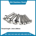 Phillips Pan Head Machine Screws Bolts A2 Stainless Steel M1 M2 M3 M4 M5 M6-m10. Fixed Price $3.30.
