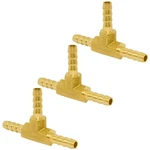 Joywayus 1/8" Brass Hose Barb, Tee 3 Way Union Pipe Tee-1/8-3pcs,. Fixed Price $19.02.