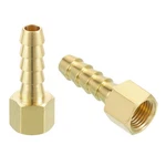 Uxcell 2 Pcs Brass Hose Barb Fitting, 1/4" X 1/8" Npt Female, Gold Tone. Fixed Price $16.99.