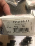 Legris 3113 56 11 Male Elbow,tube 1/4in,pipe 1/8in, 36pcs. Fixed Price $100.00.