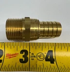 3/4" Dixon Brass Hose Fitting Male Nptf Swivel X Barb 1031212c 80 Psi 1-1/19" Lg. Fixed Price $12.99.