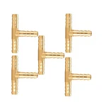 Aopanda 1/4" Brass Barb Tee Fittings T-shaped 3 Ways Union Id 1/4 Inch. Fixed Price $13.34.