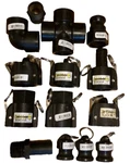 Banjo 100 (1") Polypropylene Pipe Fittings Elbow-cross-plug-camlock-barb 14pc. Fixed Price $131.74.