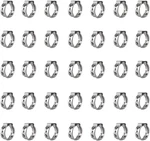 Qovydx 40pcs 7mm-8.7mm Single Ear Hose Clamps 304 Stainless Steel Pex Cinch Clam. Fixed Price $12.04.