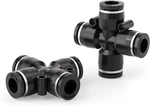 4 Way 1/4 Inch Od Straight Push Fittings Plastic Quick Release Connectors Air Li. Fixed Price $16.02.