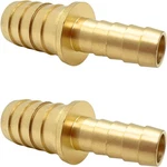 2 Pcs Brass Reducer 5/8" To 3/8" Barb Hose Id Splicer Barbed Fitting, Hex Uni.... Fixed Price $13.51.