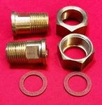 Bradley S45-023 Brass Tail Piece Prepack Nuts 3/4" 1/2 In. Lot Of (2). Fixed Price $24.00.