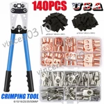 140pcs Copper Lugs Ring Terminals Bare Battery Welding Crimp Wire Connectors Kit. Fixed Price $41.99.