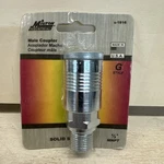 Milton S-1816 1/2" Mnpt G Style Coupler Male Solid Steel Made In Usa New. Fixed Price $19.76.