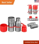 Universal 3/4" Sae Hydraulic Quick Connect Couplers For Skid Steers - High Flow. Fixed Price $50.99.