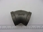 Ward Manufacturing Malleable Iron, 45-degree Elbow Black 1-1/2" Mi 45 Ell, 1166a. Fixed Price $14.95.