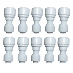 Yzmsz Reducing Straight Union 3/8" To 1/4" Quick Connector Fittings Ro Water .... Fixed Price $12.24.