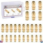 26pcs Quick Connect Brass Dot Air Line Fittings Straight Union 1/4 3/8 1/2. Fixed Price $78.73.