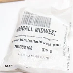 (5-pk) Kimball Midwest Low Pressure Male Pipe Connector 1/2" X 10508b108. Fixed Price $7.77.