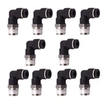 10 Pack Push To Connect Air Fittings 90 Degree Pneumatic Tube Fitting Male El.... Fixed Price $23.72.