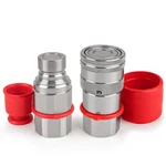 1/2 Npt Flat Face Hydraulic Quick Couplers, Skid Steer Couplers W.... Fixed Price $43.54.
