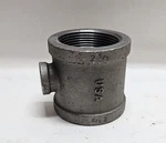Ward 2-1/2" X 3/4" Black Iron Pipe Reducing Tee Fitting (usa Made). Fixed Price $38.00.